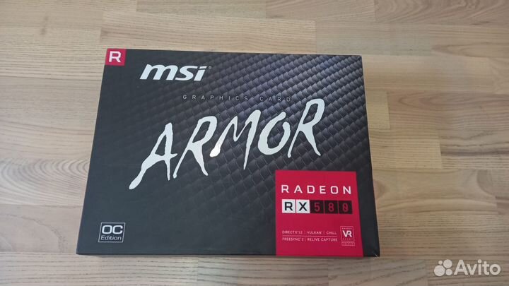 Видеокарта rx 580 4gb MSI armor