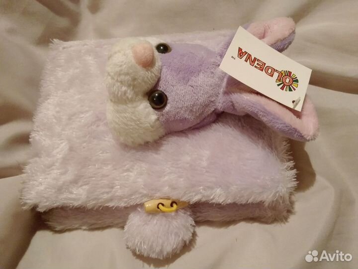 Пушистый фотоальбом с мягкой игрушкой Зайка новый