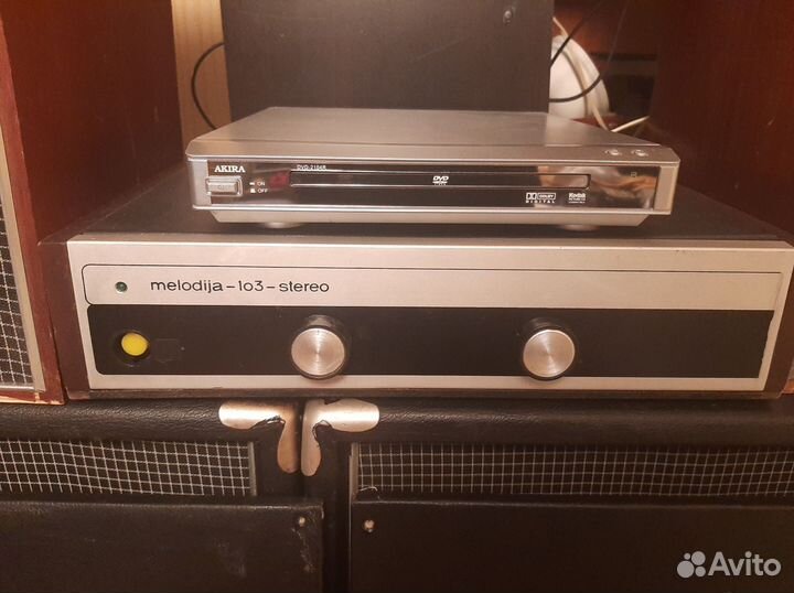 Колонки 10 мас 1 и усилитель Мелодия 103