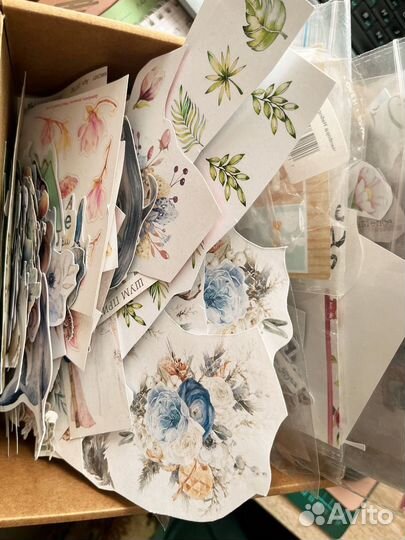 Скрапбукинг остатки от проектов