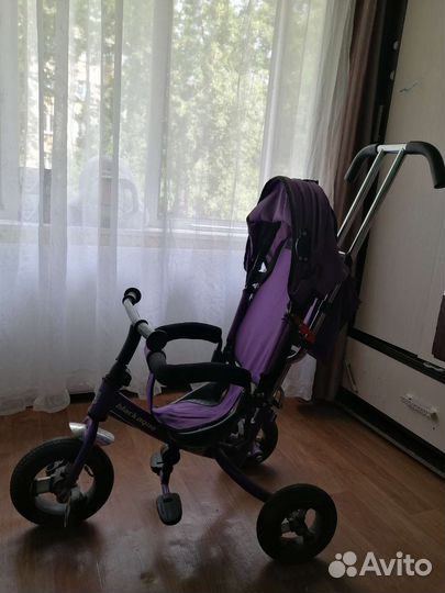 Детский велосипед с ручкой бу