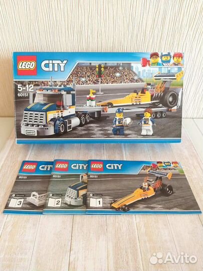 Lego City 60151 Грузовик для перевозки драгстера