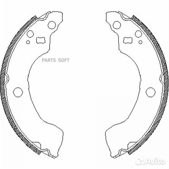 Road house 418900 Колодки торм. бараб