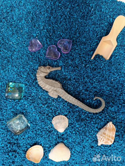 Рис окрашенный цветной для сенсорной коробки