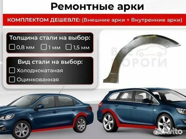 Ремонтные арки Honda Airwave 1 дорестайлинг