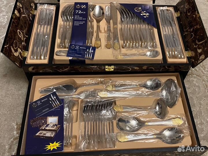 Набор столовых приборов 72 предмета. royal