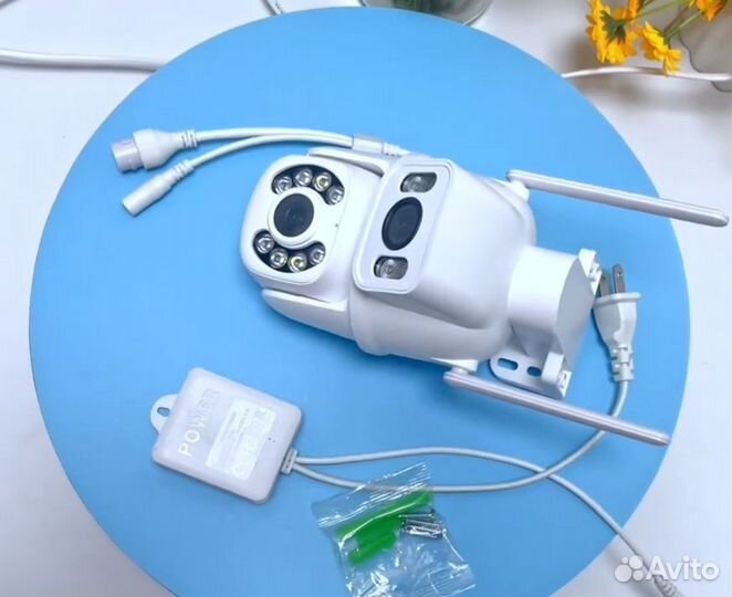 Камера поворотная 4Мп два раздельных объектива