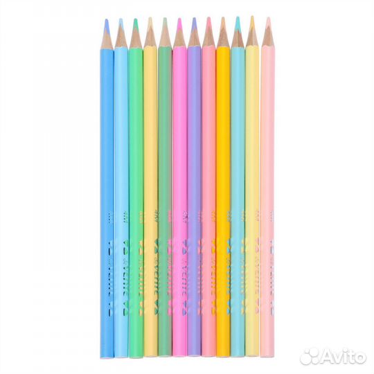 Карандаши 12 цветов, devente Trio Mega Soft Pastel