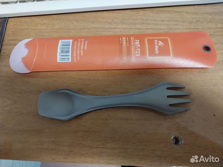 Походная титановая ложка-вилка FireMaple fmt-t23