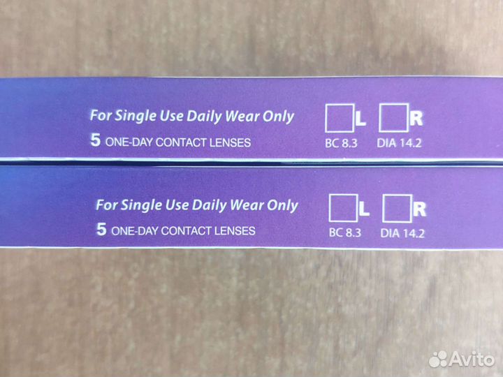 Однодневные контактные линзы -0.50
