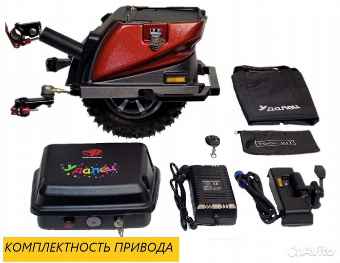 Электроснегокат со съёмным приводом Patron Удалец