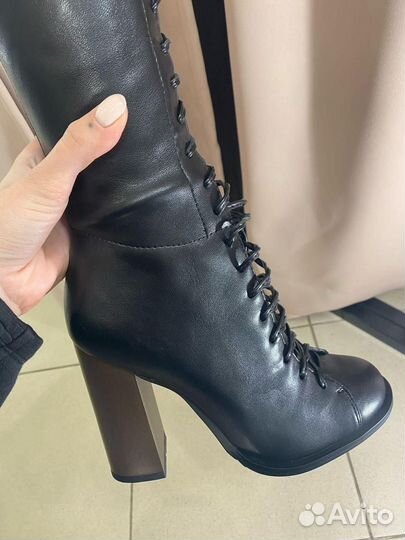 Ботфорты на шнуровке 41 размер
