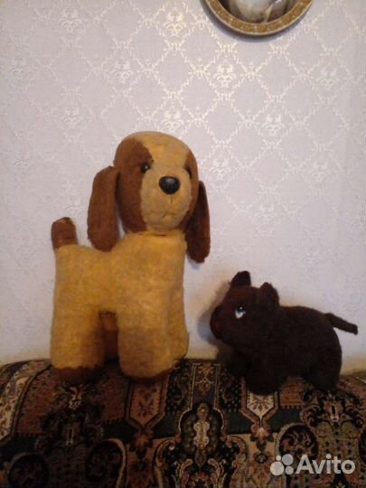 Собака плюшевая СССР
