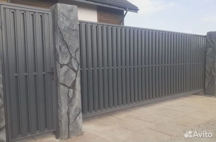 Ворота металлические 5,5*2,1м