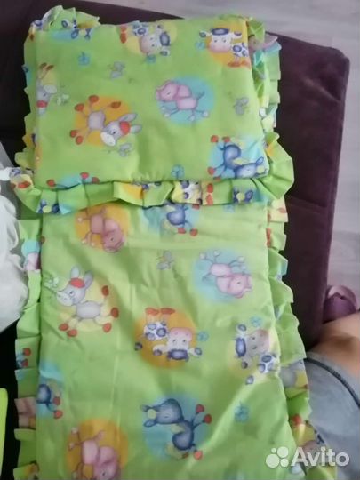 Комплект в коляску, бортик в кроватку