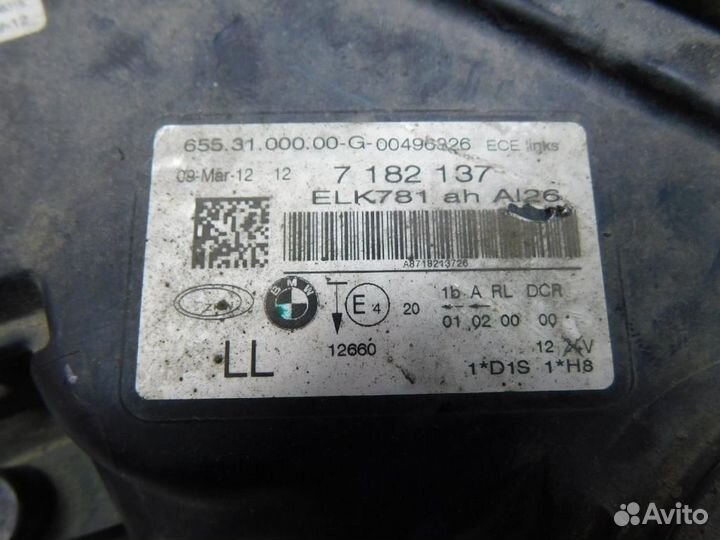 Фара левая BMW 7-Series