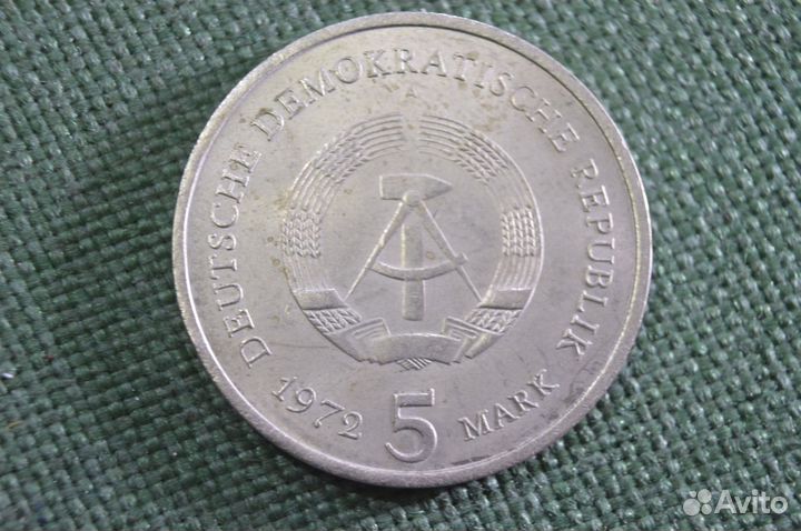 Монета 5 марок 1972 года. Мейсен. ГДР. Германия