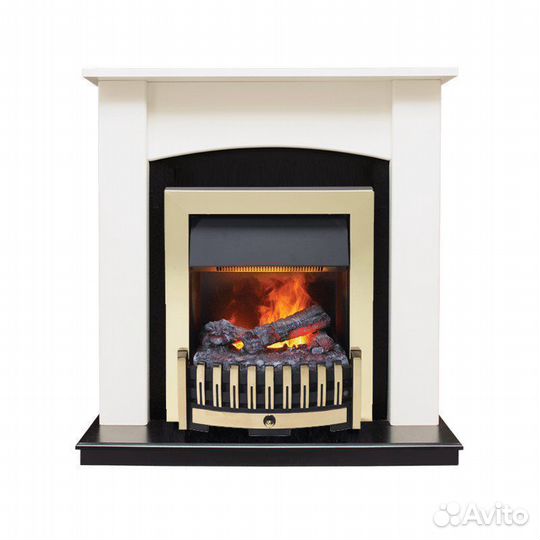 Каминокомплект Baltimore - Слоновая кость, черный