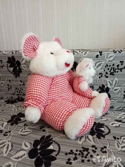 Новая мягкая игрушка. Хомяки (мама с малышом)