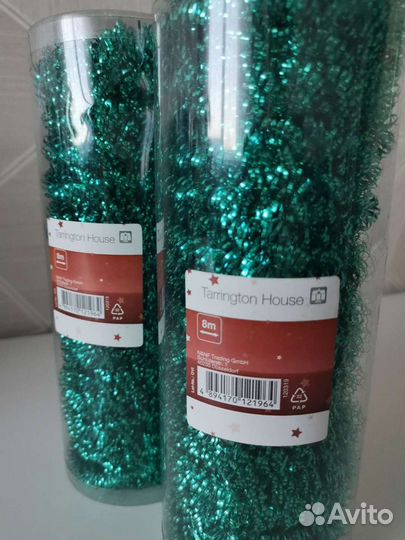 Мишура новогодняя, немецкая (8 метров каждая)