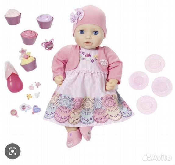 Кукла Анабель zapf creation baby Anabel 43 cm