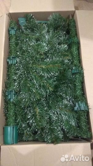 Ель новогодняя 160 см (С белыми наконечниками)