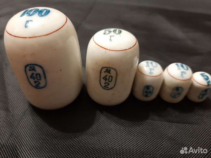 Керамические гирьки.сороковые годы