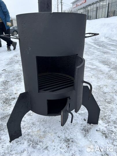 Печь для казана из толстой стали 10 мм