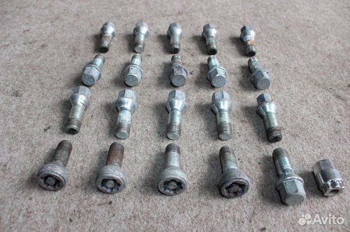 Болты колесные M14 Mercedes (20шт) + секретка