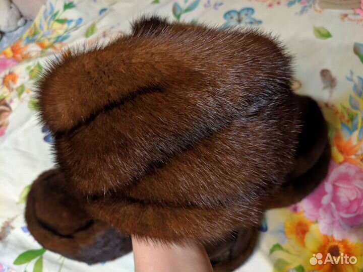 Шапка норковая женская 54, 56 (3шт), 58