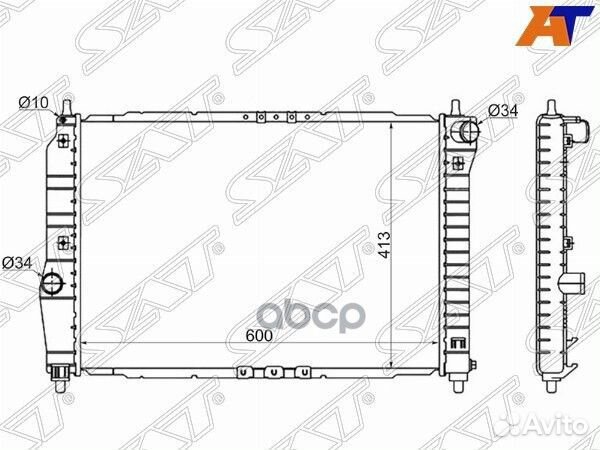 Радиатор Chevrolet Aveo 02-11 / Daewoo Kalos 02-08