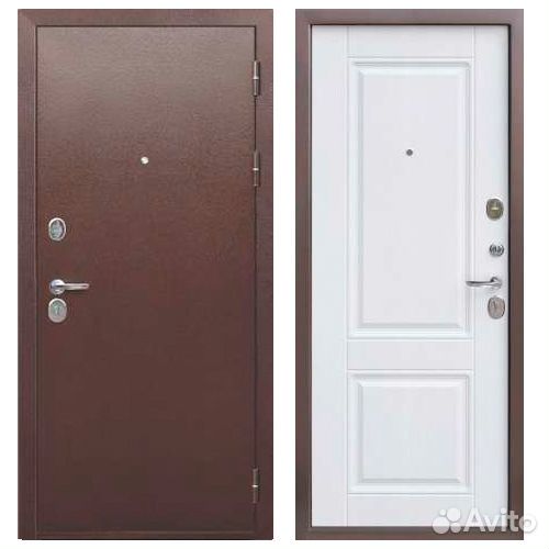 Дверь входная Металл/мдф 860 Правая медный