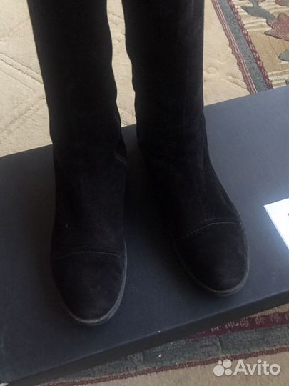 Сапоги чулок натуральная замша