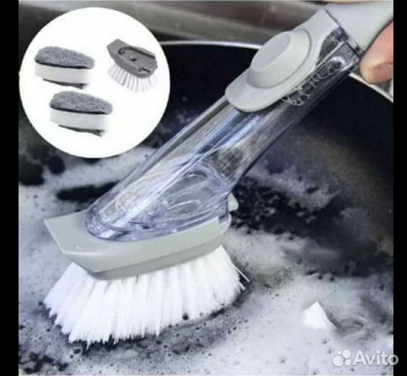 Щётка Xiaomi для мытья посуды, с дозатором