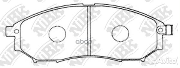 PN2444-nibk колодки дисковые передние MB Vaneo