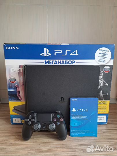 Sony PS4 Slim 1Tb (прошита) с играми
