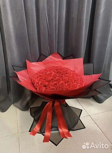 Мыльные розы букет 101, 55, 85