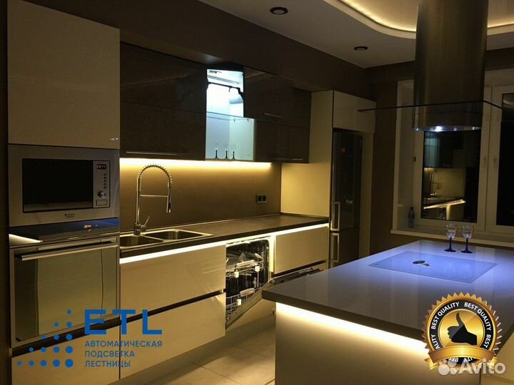 Система подсветки кухни и дома собственного произв