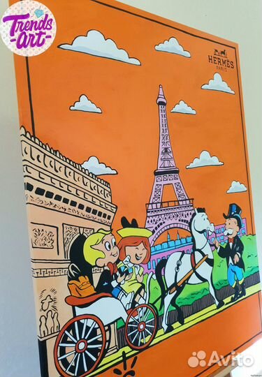 Модные картины маслом в интерьер гостиной