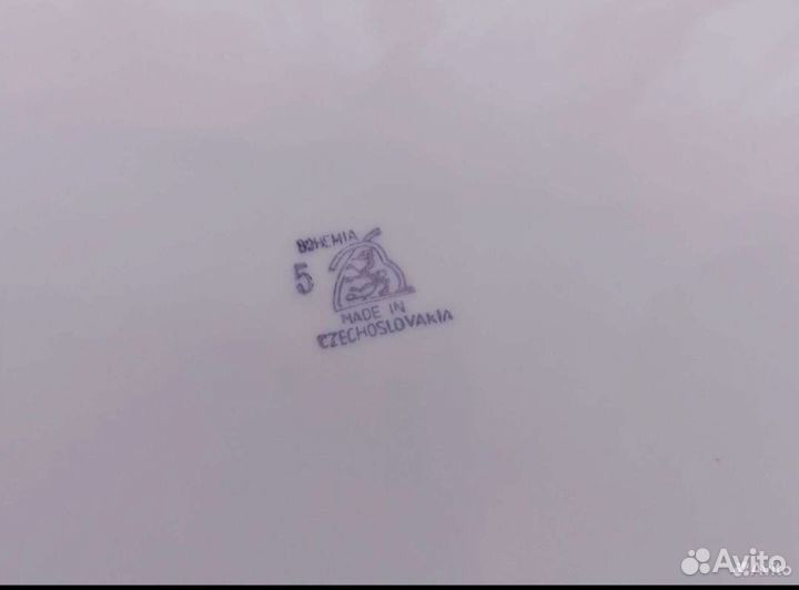 Столовый сервиз чехословакия богемия по предметно