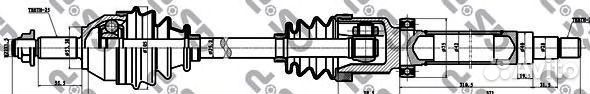 Привод в сборе ford focus (DAW DBW)