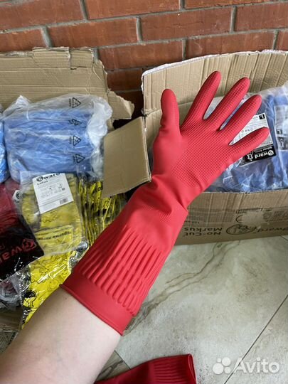 Перчатки хозяйственные многоразовые особопрочные