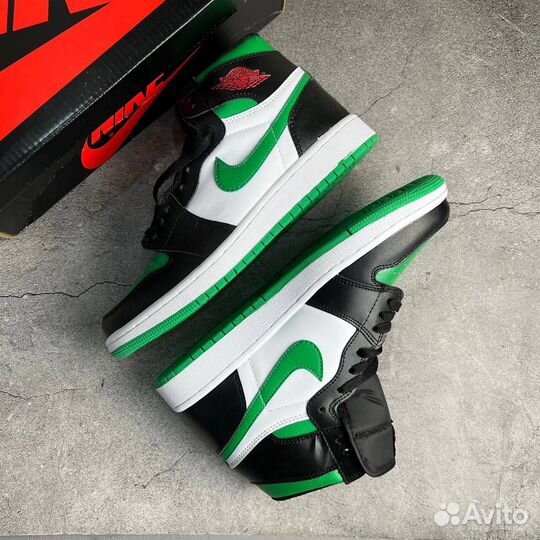 Nike Air Jordan 1 Mid Green Toe