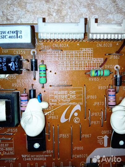 Блок питания tv samsung UE46S6307U