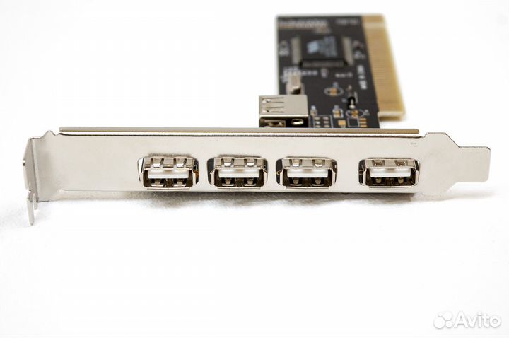 Контроллер USB 2.0 (4+1) VIA Vectro VT6212L PCI