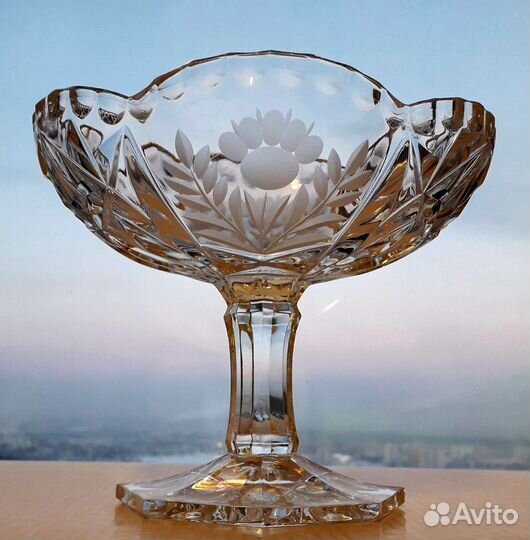 Конфетница. Хрусталь. Чехословакия