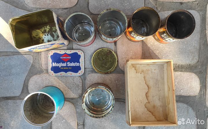 Банки жестяные СССР и зарубеж, коробка от сигар