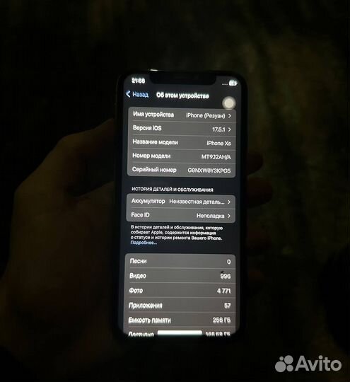 iPhone Xs, 256 ГБ