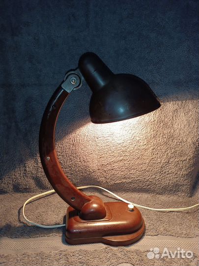 Лампа настольная нквд. СССР. карболит