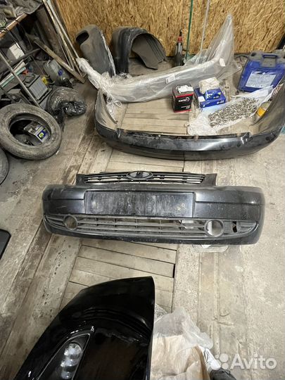 Бампер передний priora 1